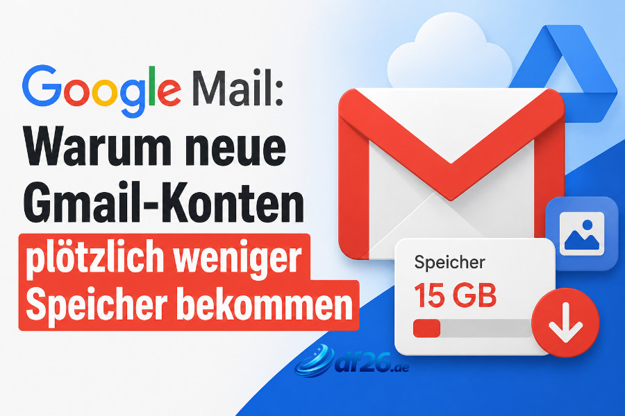 Google Mail: Warum neue Gmail-Konten plötzlich weniger Speicher bekommen