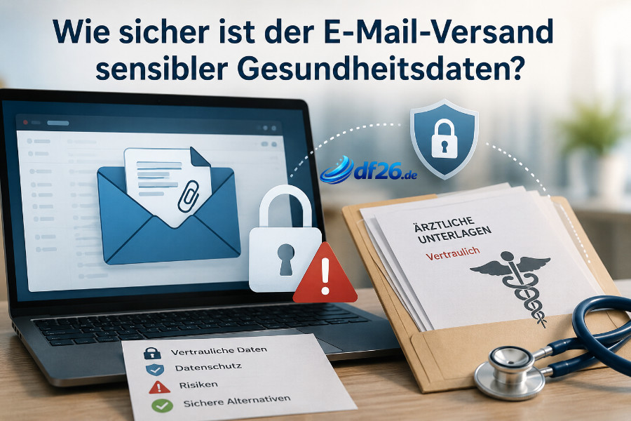 Wie sicher ist der Versand sensibler Gesundheitsdaten per E-Mail?